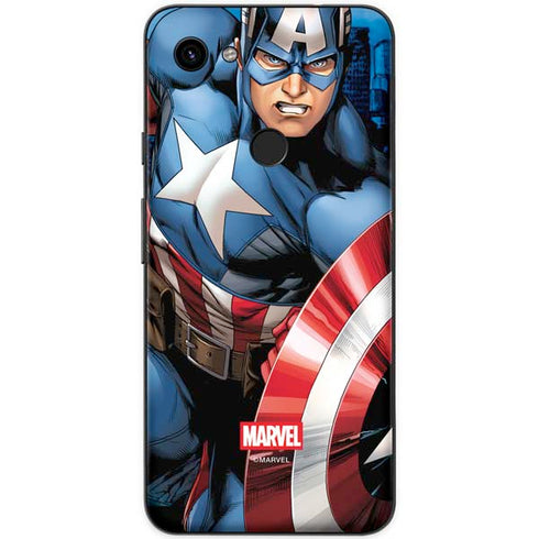 Marvel Captain America Portrait Google Pixel 3a XL Skin